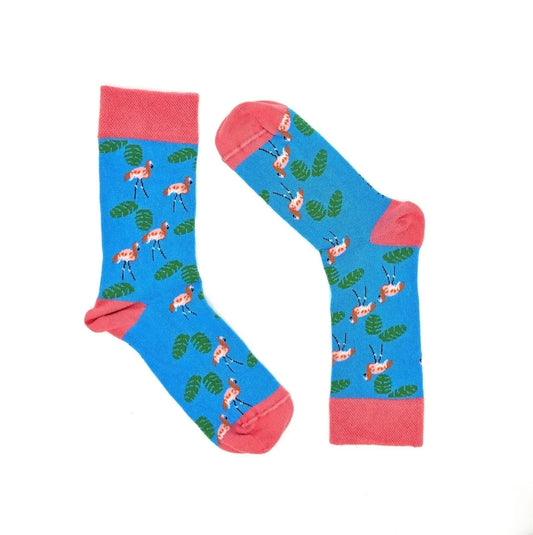 Oddlysocks Mönstrade strumpor | Flamingo - TJÅKKO