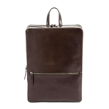 GALTABÄCK Backpack Large Halland Leather Manufacturing TJÅKKO Darkbrown