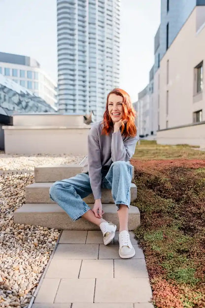 Shapen | Charm | Sneakers med glitter och läder