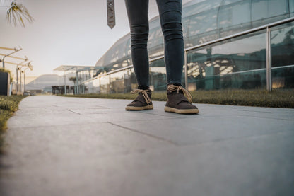 Barebarics | Blizzard | Höga barfotasneakers med nubuckläder Barebarics TJÅKKO