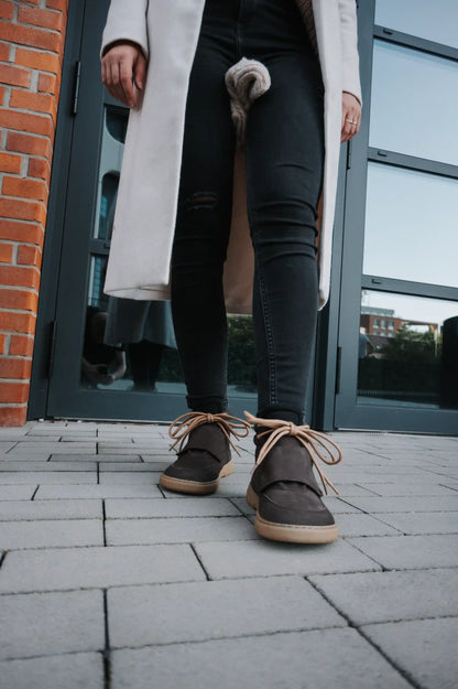 Barebarics | Blizzard | Höga barfotasneakers med nubuckläder Barebarics TJÅKKO