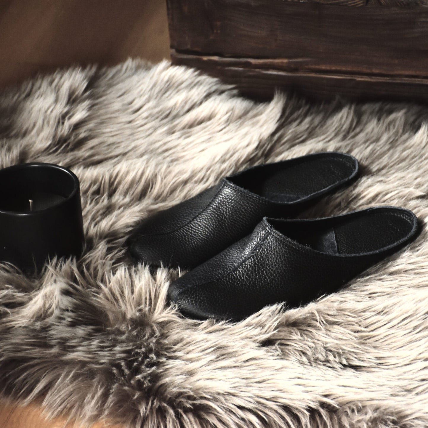 OmaKing | Toffla | Barfotatoffel i läder OmaKing TJÅKKO