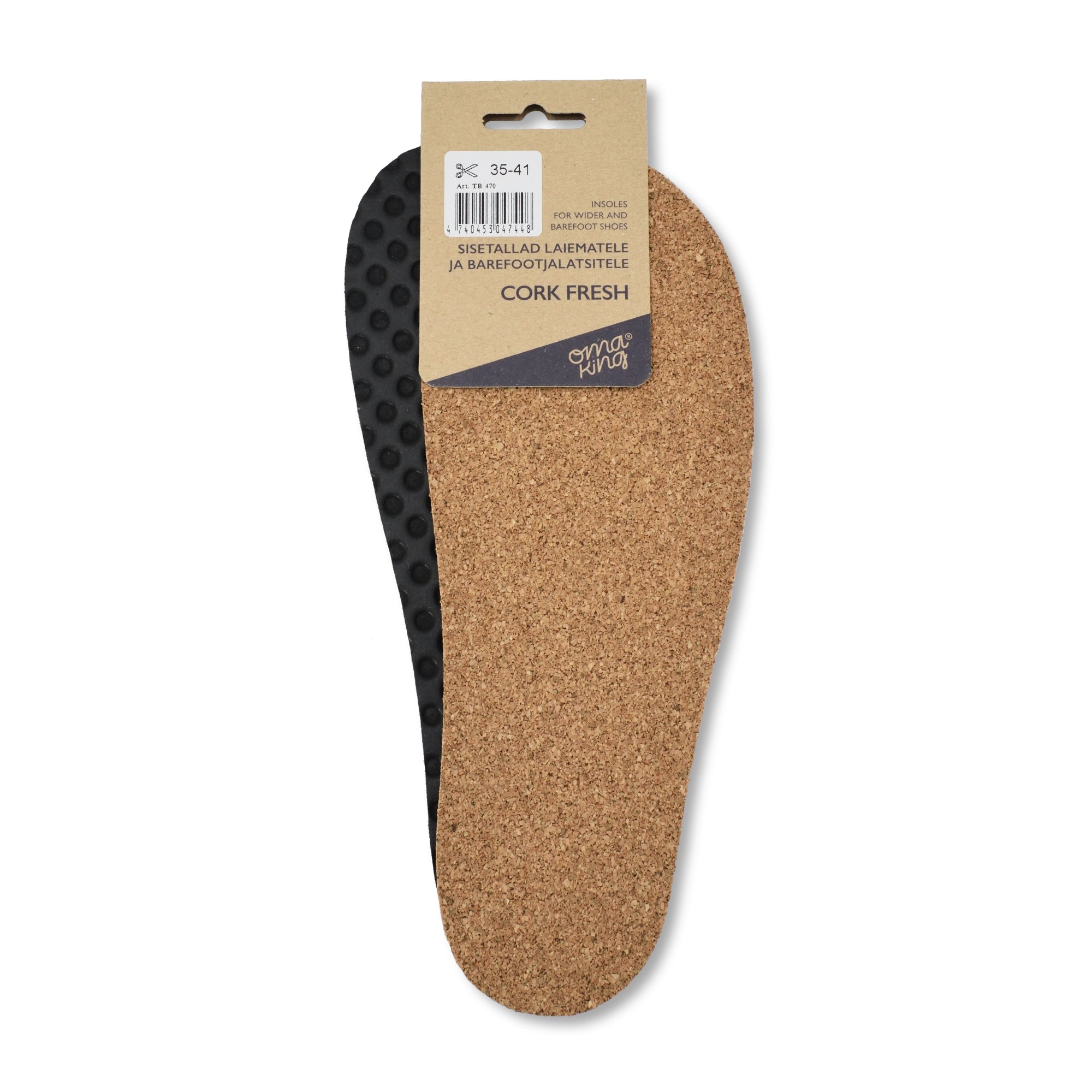 OmaKing | Sulor i kork | Cork Latex OmaKing TJÅKKO
