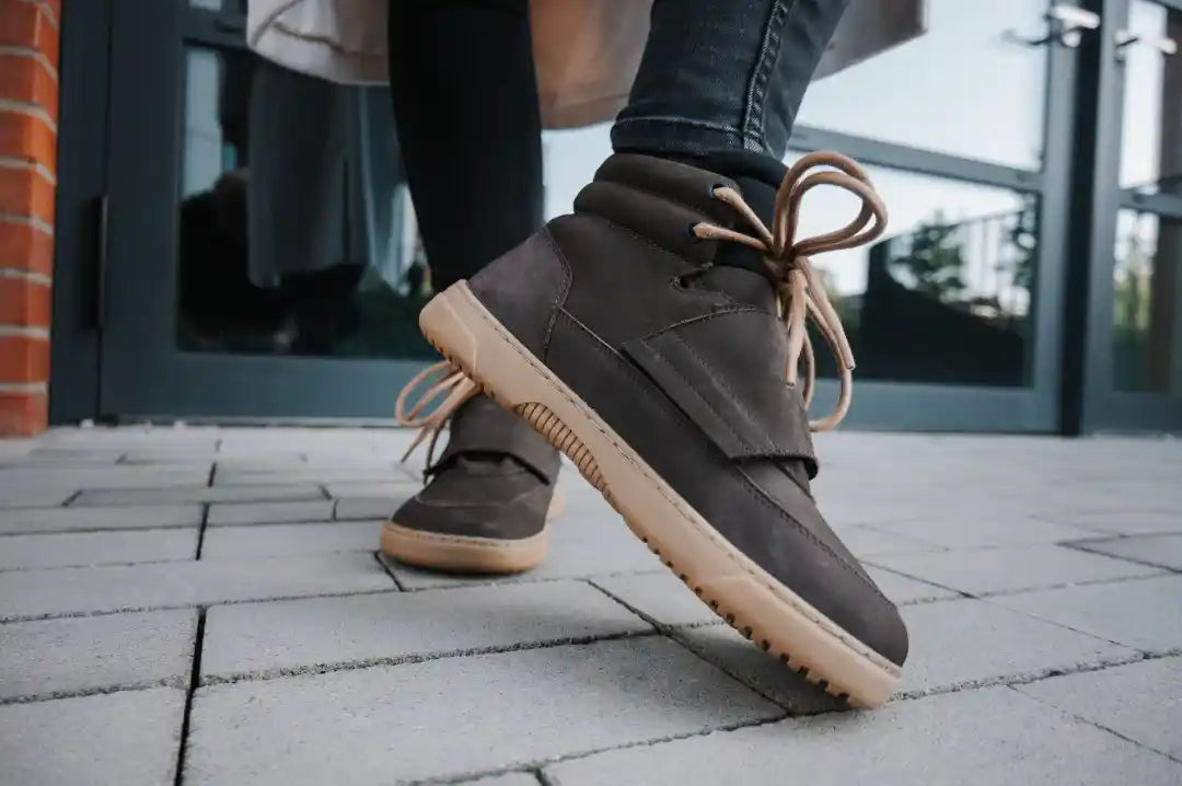 Barebarics | Blizzard | Höga barfotasneakers med nubuckläder Barebarics TJÅKKO