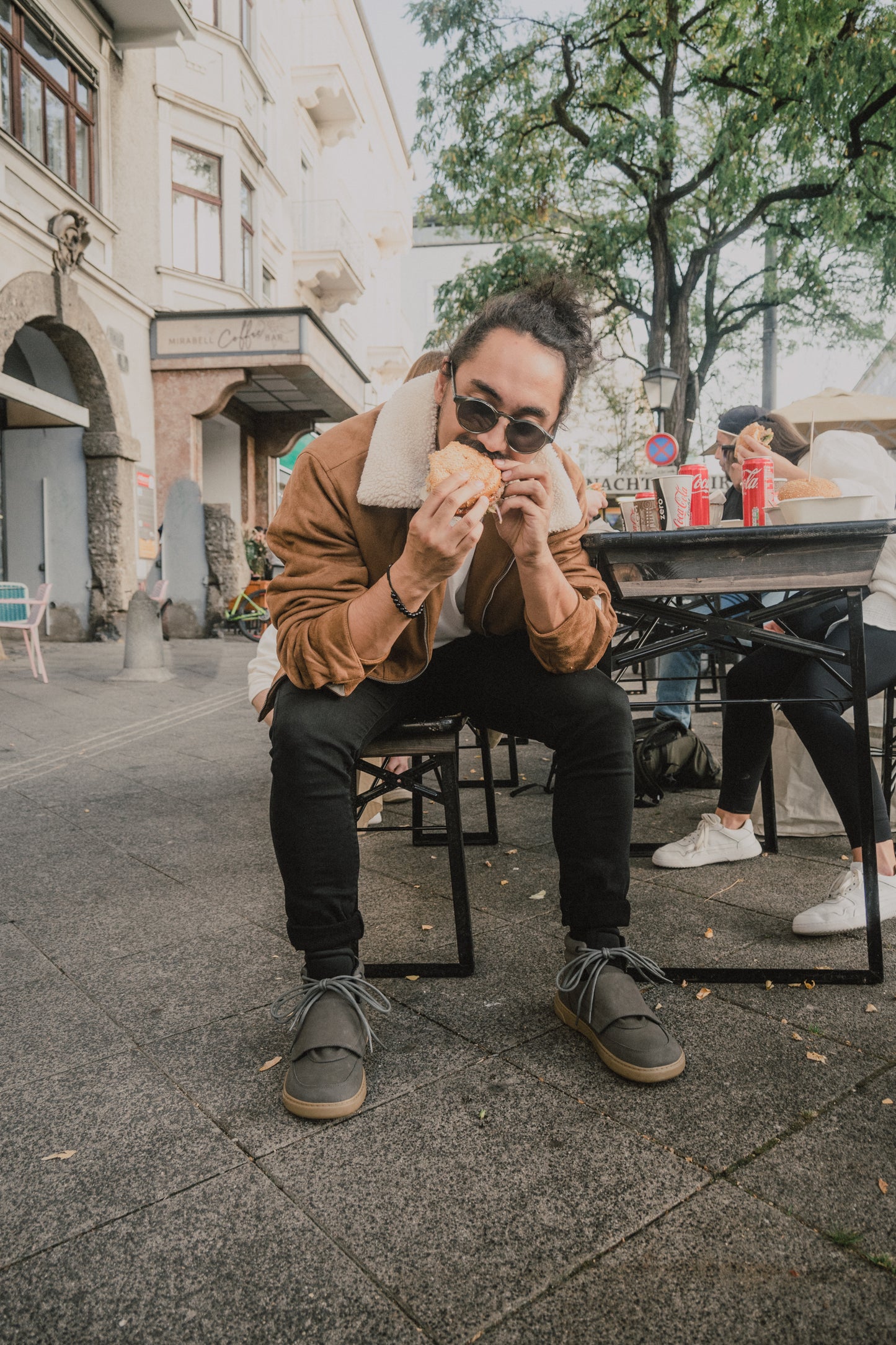 Barebarics | Blizzard | Höga barfotasneakers med nubuckläder Barebarics TJÅKKO