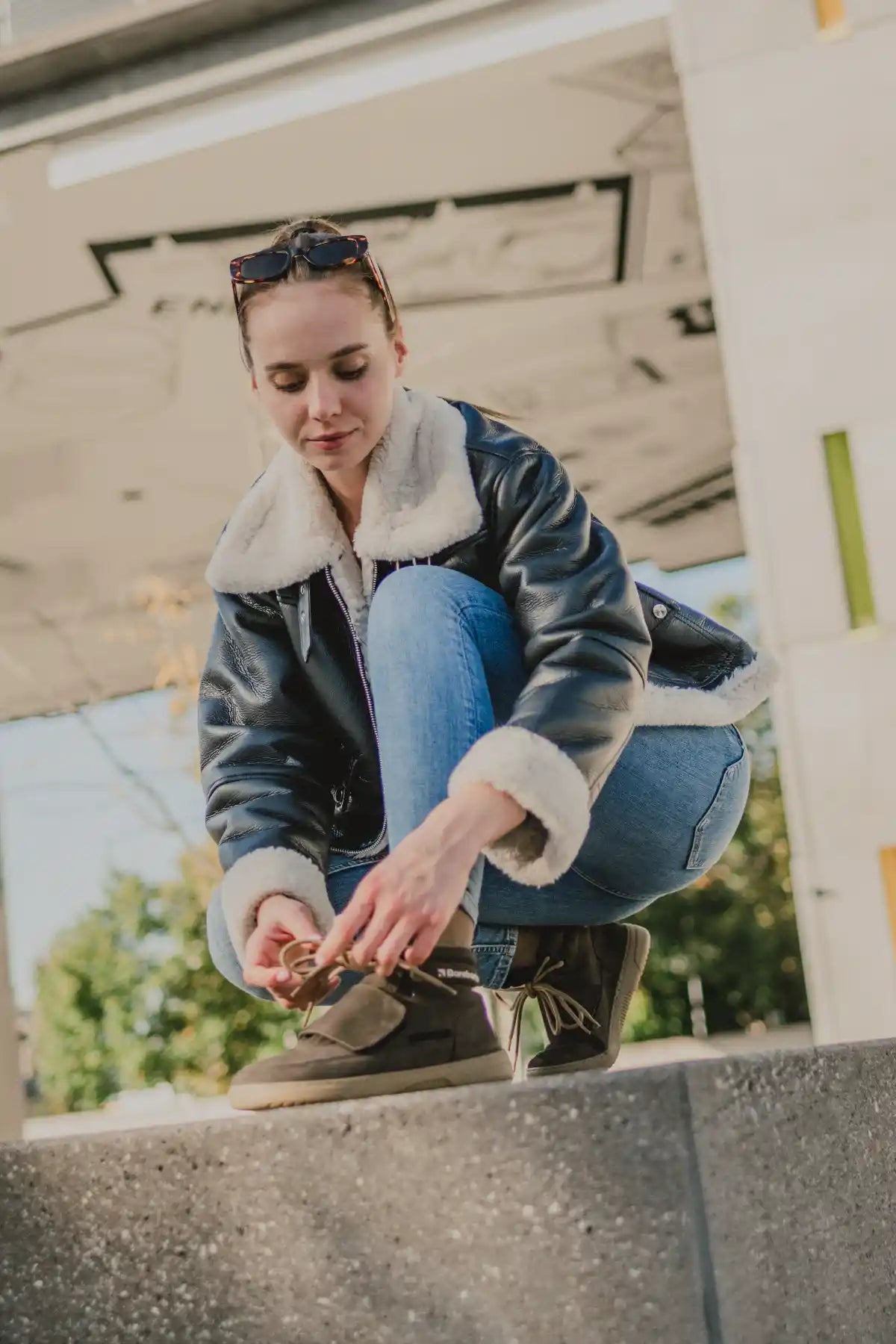 Barebarics | Blizzard | Höga barfotasneakers med nubuckläder Barebarics TJÅKKO