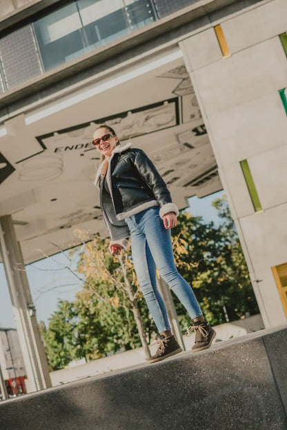 Barebarics | Blizzard | Höga barfotasneakers med nubuckläder Barebarics TJÅKKO