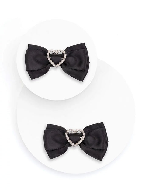 Shapen | Skodekoration | Rosett i satin med strass Shapen TJÅKKO