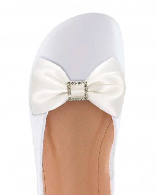 Shapen | Skodekoration | Rosett i satin med strass Shapen TJÅKKO