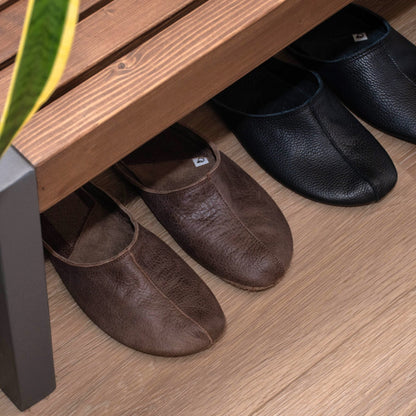 OmaKing | Toffla | Barfotatoffel i läder OmaKing TJÅKKO