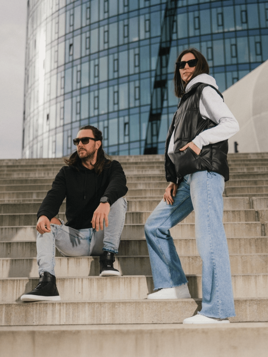 Barebarics | Zing High Top | Klassiska höga sneakers i läder Barebarics TJÅKKO