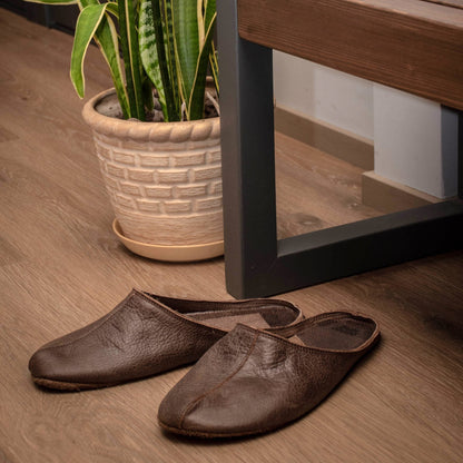 OmaKing | Toffla | Barfotatoffel i läder OmaKing TJÅKKO